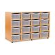 16 Double Tray Unit Clear