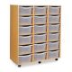 18 Double Tray Unit Clear