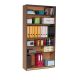 Coloured Edge Beech Bookcase 1800mm Dark Grey