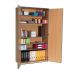 Coloured Edge Beech Cupboard H1818mm Metal Blue