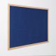Eco Friendly Light Oak Noticeboard H1200 x W2400mm Blue