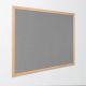 Eco Friendly Light Oak Noticeboard H1200 x W2400mm Grey