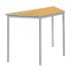 Fully Welded Trap PU Edge Table 110x55x76cm Beech Top LGrey Edge