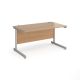 Contract 25 Straight Desk W1400mm Beech