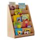 Library Unit with 5 Tiered Fixed Shelves Beech Beech