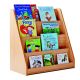Library Unit with 4 Tiered Fixed Shelves Beech Beech