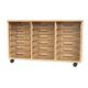 Premium 18 Shallow Tray Beech Unit Clear