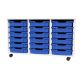Premium 18 Shallow Tray White Unit Blue