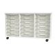Premium 18 Shallow Tray White Unit Clear