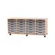 Premium 24 Shallow Tray Beech Unit Clear