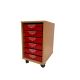 Value 6 Shallow Tray Unit Red