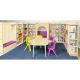 1200mm Dia. 9 Leaf Petal Table Beech H460mm