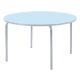 Round Table Light Grey Edge H760mm Soft Blue