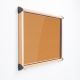 Shield Exterior Wall Mounted Showcase 1050x1012mm Wood Effect Frame Natural