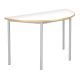 RT32 Semi Circular Table Dia120x64cm White
