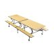 BY Bench Folding Dining Table 16 Seats Maple H640mm