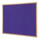 Eco-friendly Noticeboard Oak 1200x1800mm Purple