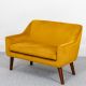 Wild Wood Children's Velvet Sofa Mustard