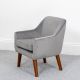 Wild Wood Children's Velvet Chair Grey