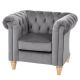 Wild Wood Chesterfield Chair Grey