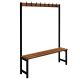 Single Cloakroom Unit L1500mm Black