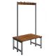 Double Sided Cloakroom Unit L1000mm Grey