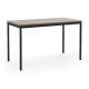 FW Rect 1200x600xH710mm Black Frame Grey Top