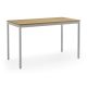 FW Rect 1200x600xH710mm LGrey Frame Beech Top