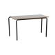 CB Rect 1200x600xH460mm Black Frame Grey Top