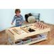 Investigative Play Table with 4 Clear Tubs