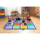 Rainbow Placement Carpet Square 200 x 200cm