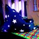 Star Print Floor Cushion
