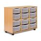 Allsorts 12 Double Tray Beech Unit