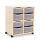 Allsorts 8 Double Tray Maple Unit