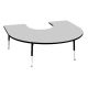 Tuf Top Horseshoe Height Adjustable Table
