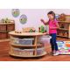 Double Tier Mobile Circular Storage Unit