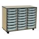 Coloured Edge 24 Single Tray Beech Unit