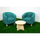 Tub Chair Set with Low Table
