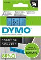 DYMO TAPE 12MMX7M BLUE D1 