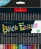 FABER-CASTELL TRIANGULAR BLACK EDITION  COLOUR PENCILS 24 COLOUR