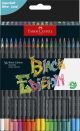 FABER-CASTELL TRIANGULAR BLACK EDITION  COLOUR PENCILS 36 COLOUR