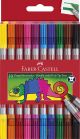 FABER-CASTELL FABER-CASTELL DOUBLE-ENDED FELT TIP PENS 10 COLOR
