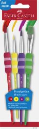 FC GRIP PAINT BRUSHES RND/FLT 4PC (2