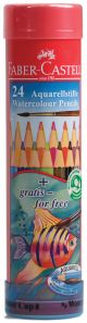 FC FISH DESIGN WATER COLOUR PENCILS 24 COLOUR RT
