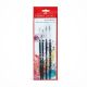 FABER-CASTELL PONY HAIR BRUSH ROUND 4PC (0