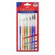 FABER-CASTELL SYNTHETIC HAIR BRUSH ROUND 7PC (0