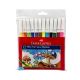 FABER CASTELL FIBRE TIP COLOUR PENS SET OF 12