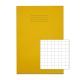 CLASSIC A4 EXERCISE BOOK 10MM SQUARED 64 PAGE BOX OF 50 YELLOW