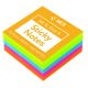 75 X 75MM KCS NEON STICKY NOTES CUBE 400 NOTES