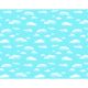 1218MM X 15M FADELESS POSTER PAPER ROLL BLUE/WHITE CLOUD DESIGN